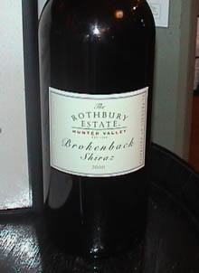 Rothbury's most famous wine
