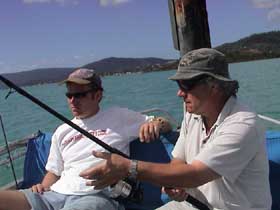 Jono & Dad taking the strain