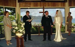 Jono reads the "Apache Wedding Prayer"