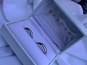 The rings I had carried for 12,000 miles