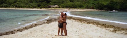 Drying off after a snorkelling session